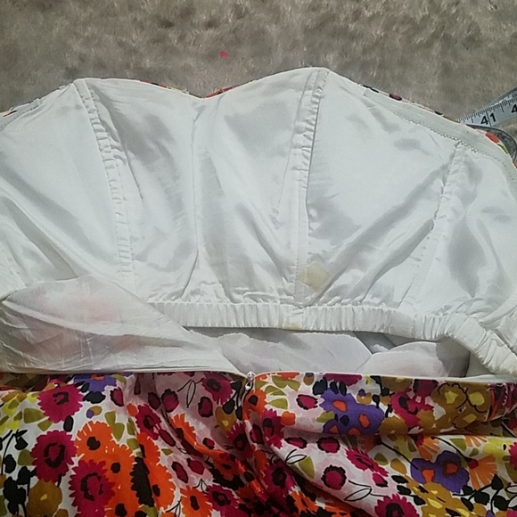 DONNA MORGAN STRAPLESS/BACKLESS METALLIC PROM DRESS W/CORSET TOP, SZ 8 - Picture 16 of 16